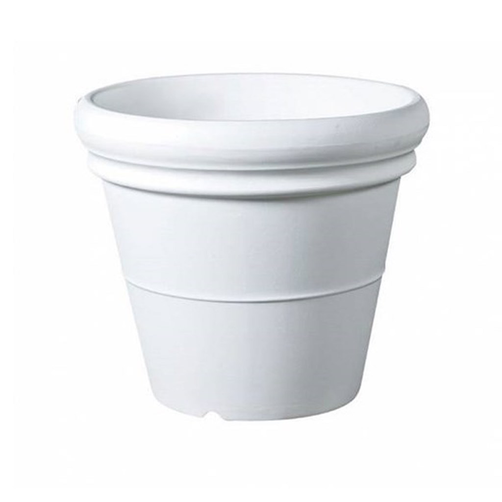 VASO DOPPIO BORDO LISCIO ELBI - CM Ø 74 H 62 - BIANCO